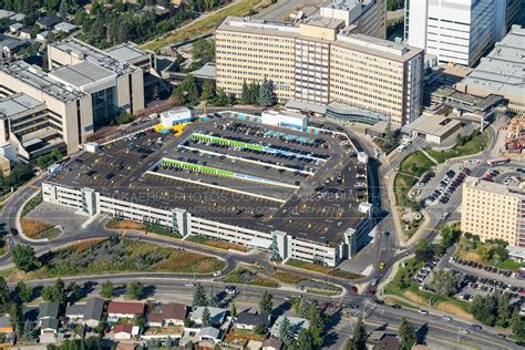Aerial Photo Foothills Hospital Parking Structure