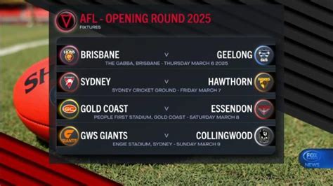 Afl Fixture News 2025 Round 16 23 Fixture Release Date The Australian