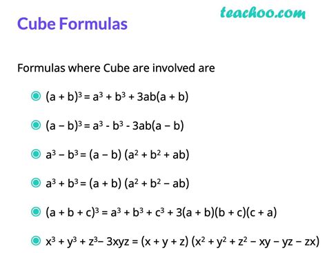 Algebra Formulas A B 3 A B 2 A B C 3 A 3 B 3 Teachoo