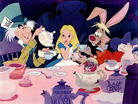 Alice In Wonderland Mad Tea Party Hatter Dormouse White Rabbit