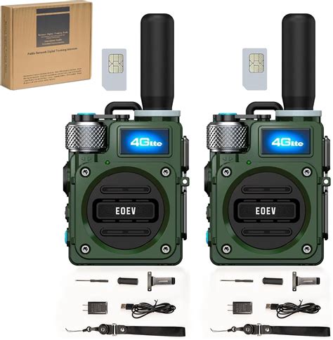 Amazon Com 2Pcs 4G Walkie Talkie For Adults Long Range 4G 1000 Mile