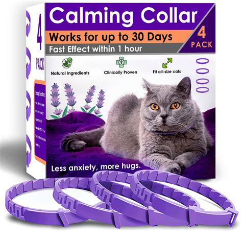 Amazon Com Petatlas 4 Pack Calming Collar For Cats Pheromone Cat