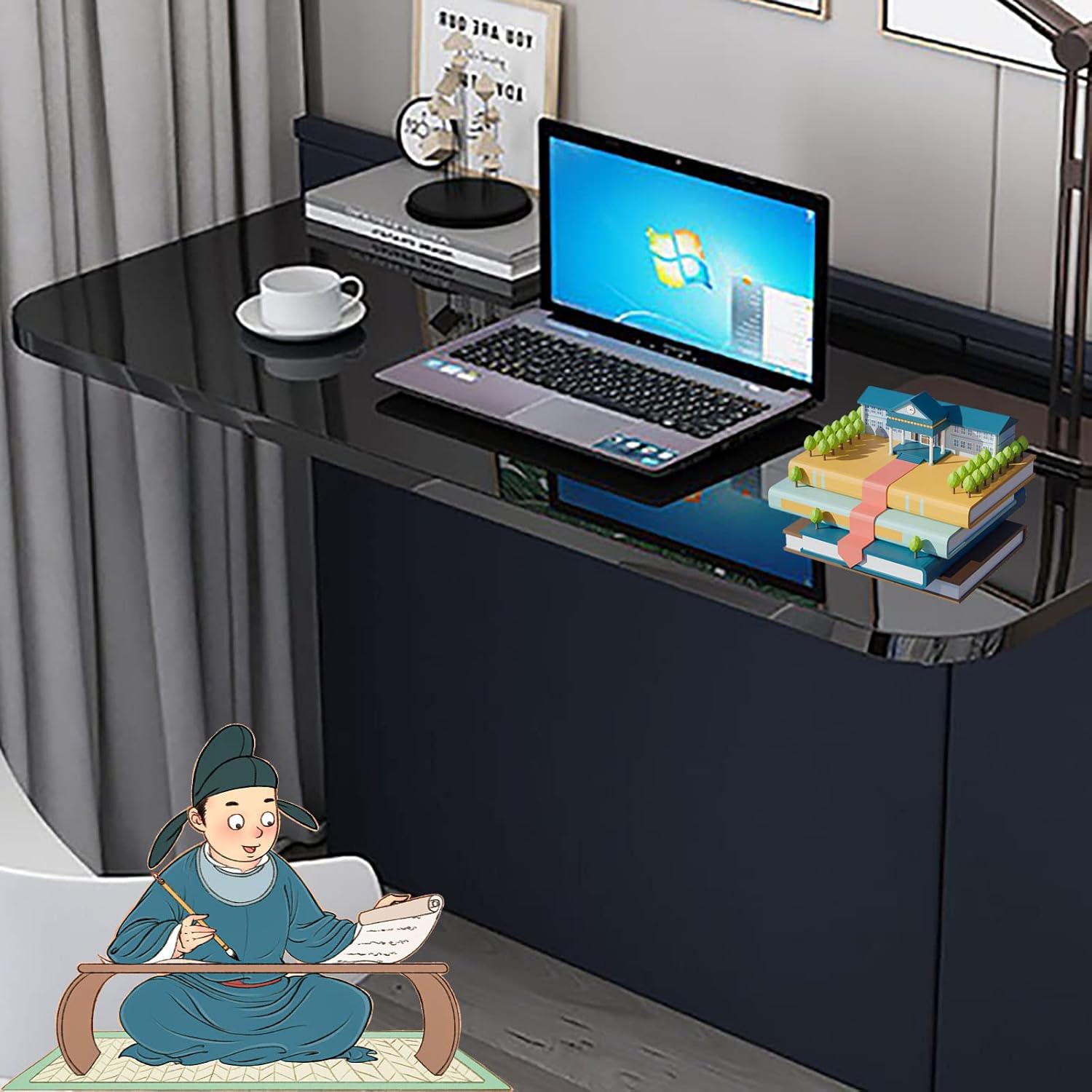 Amazon Com Wall Mounted Drop Leaf Foldable Table Functional Hanging