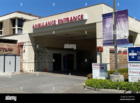 Ambulance Entrance At The Garfield Medical Center Hospital Amid The