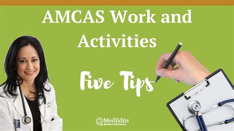 Amcas Work And Activities 5 Simple Tips From A Former Medical School
