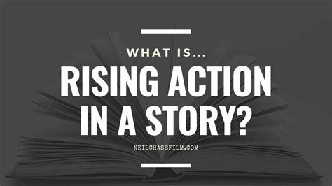An Open Book With The Words What Is Rising Action In A Story