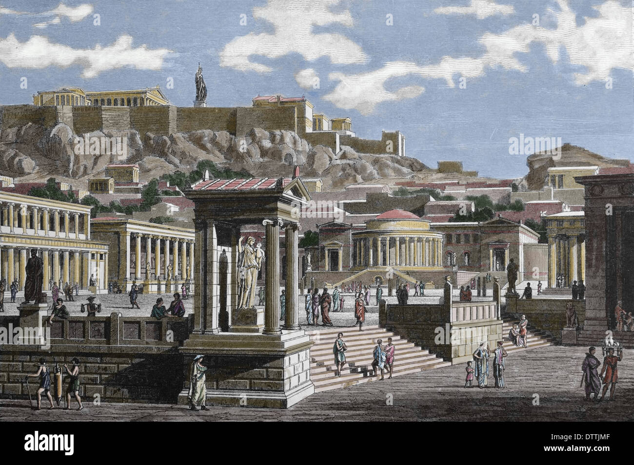 Ancient Greek Agora Marketplace