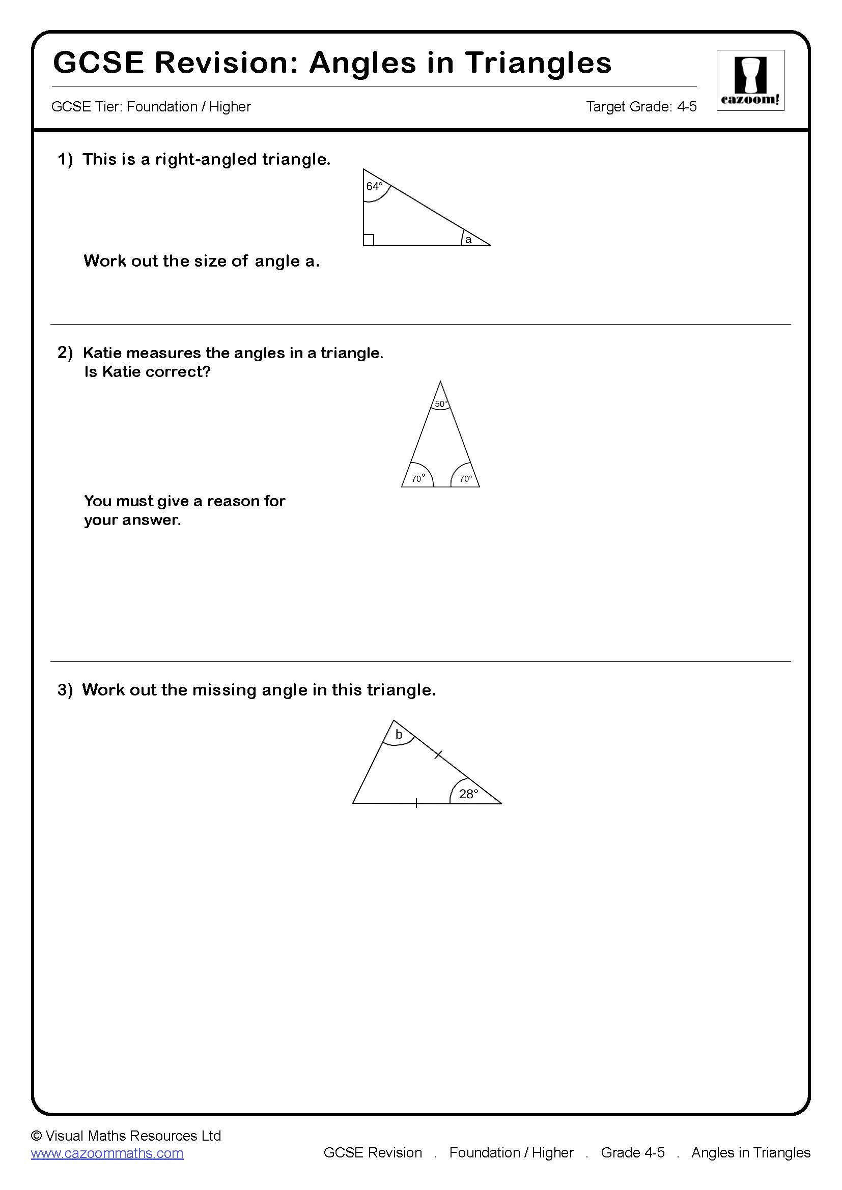 Angles In Triangles Maths Learning With Bbc Bitesize