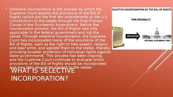Ap Government Selective Incorporation Powerpoint And Guided Notes