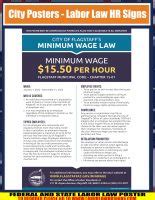 Arizona Flagstaff Minimum Wage City Poster Laborlawhrsigns
