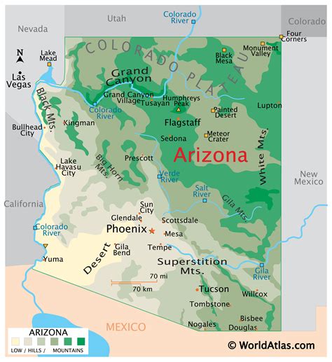 Arizona State Maps Usa Maps Of Arizona Az