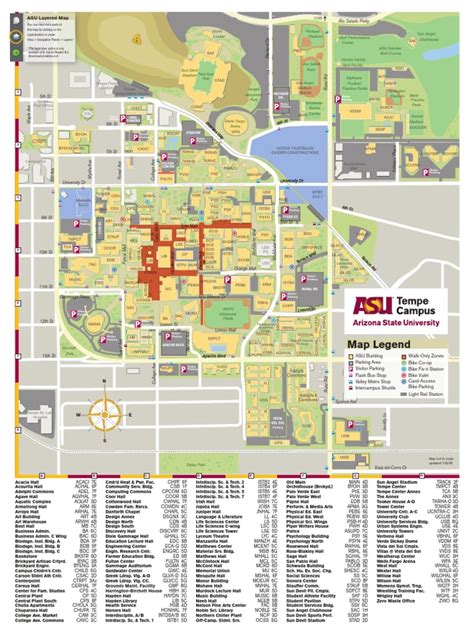 5 ASU Tempe Maps