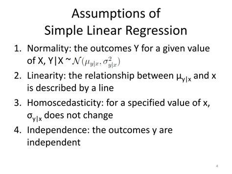 Simple Regression Assumptions