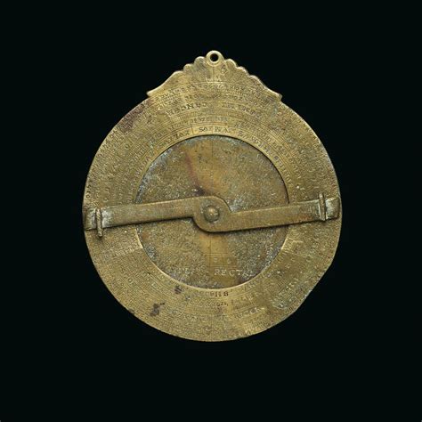 Astrolabe Brass With Tablet French Late 15Th Century