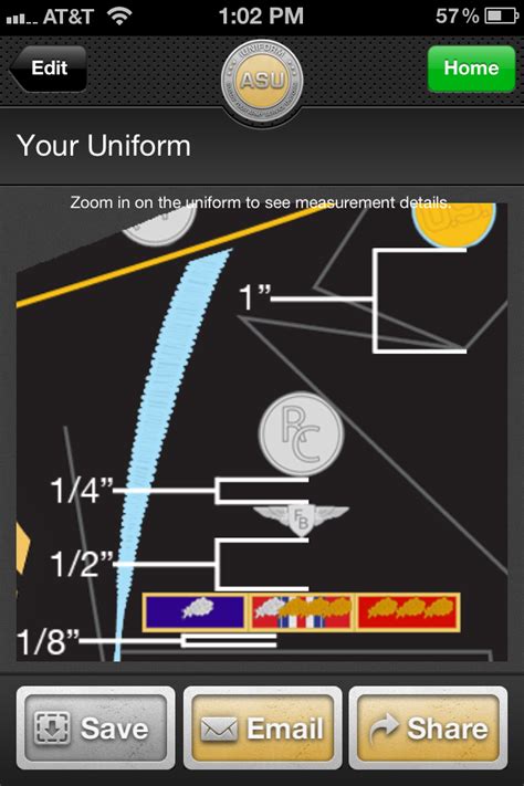 Asu Measurement Chart