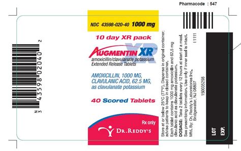 Augmentin Xr Dosage