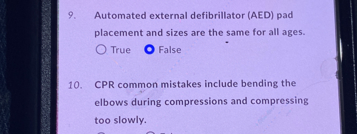 Automated External Defibrillator Pad Placement