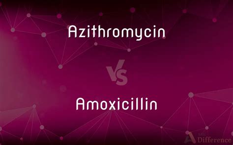 Azithromycin Vs Amoxicillin What S The Difference