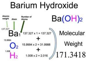 Barium Hydroxide Formula Molar Mass Octahydrate Uses Msds