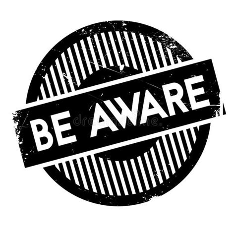 Be Aware Rubber Stamp Stock Vector Illustration Of Secure 83301401