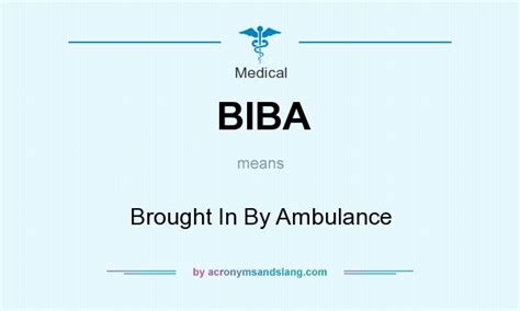Biba Brought In By Ambulance