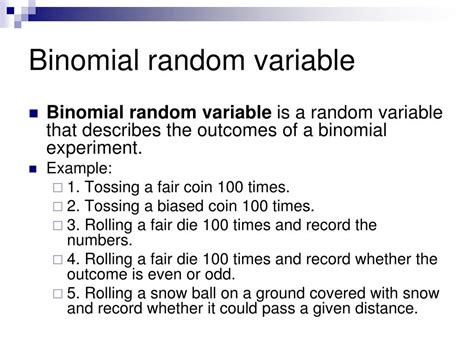 Binomial Random Variable Explained
