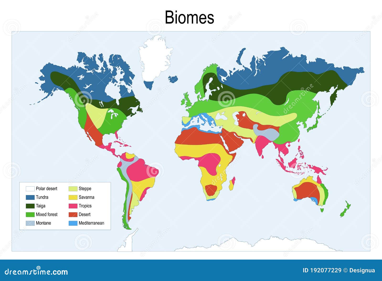 Biome Map Biomes Of The World