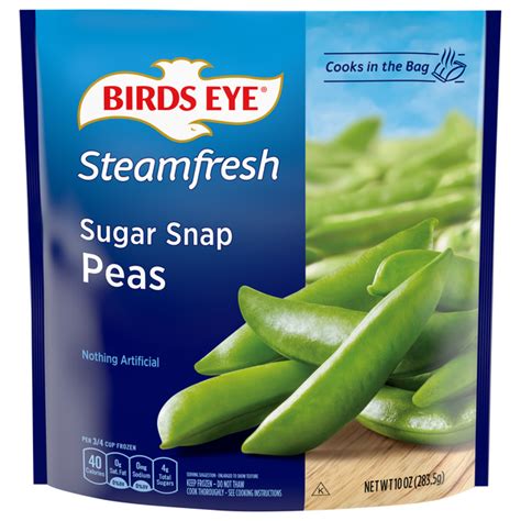 Birds Eye Vegetables Fresh Frozen Sugar Snap Peas Calories