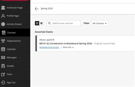 Blackboard Navigation Techweb Boston University