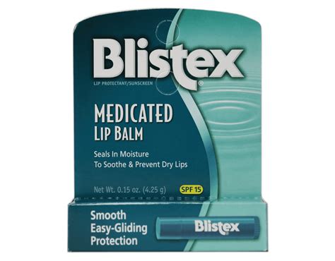 Blistex Medicated Lip Balm Spf 15 Berry 0 15 Oz Tubes 24 Pack