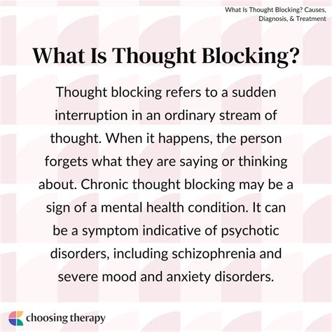 Blocking Your Thought Process