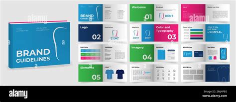 Brand Guidelines Template Brand Manual Presentation Mockup