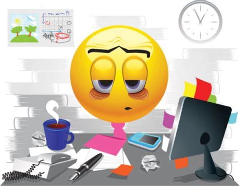 Busy Face Emoticon