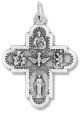 Buy 5 Way Gold Plated Cross Medal 1 2 Inch Gifts Catholic