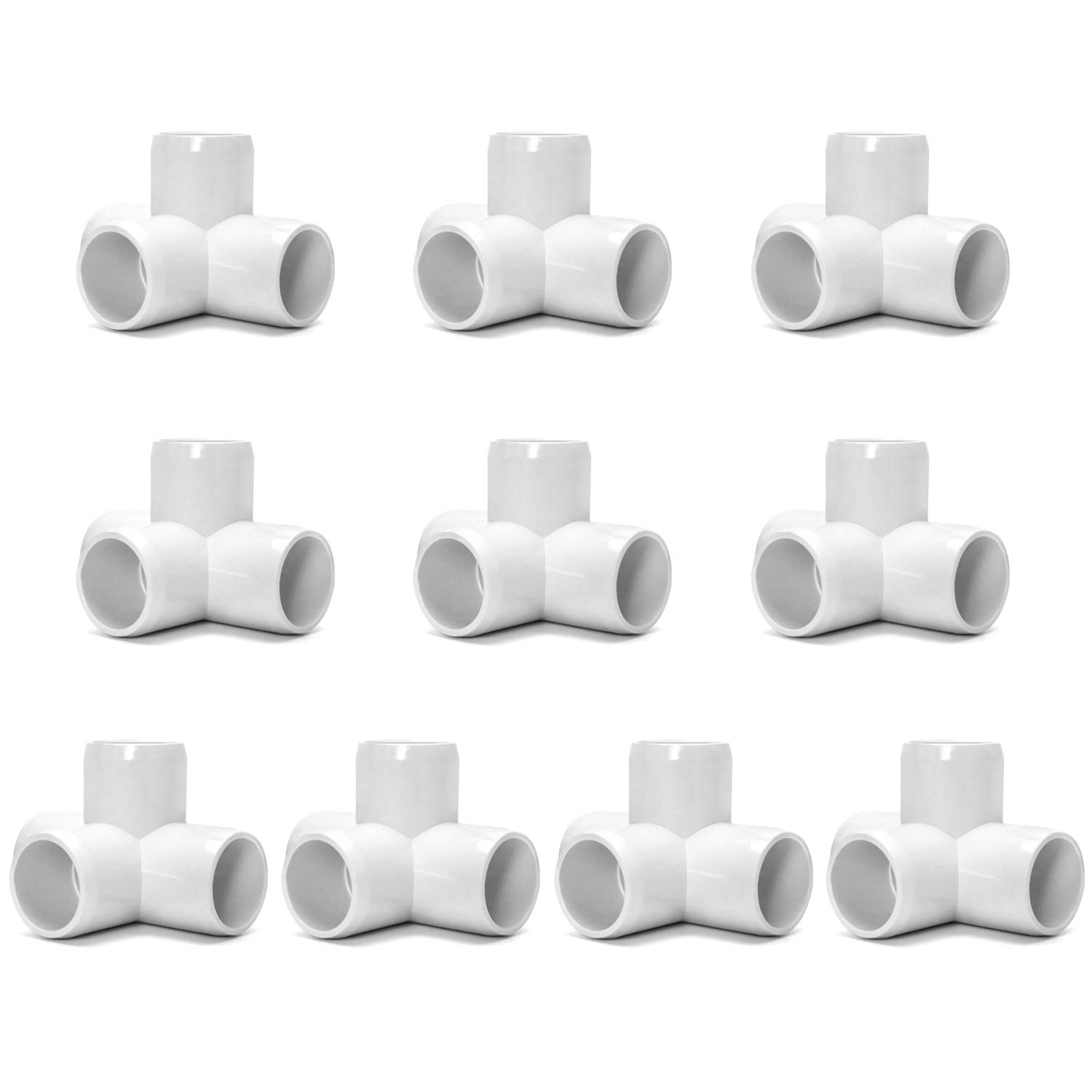 Buy Qwork 5 Way 1 2 Tee Pvc Fitting Elbow 10 Pack Pvc Fitting Connector