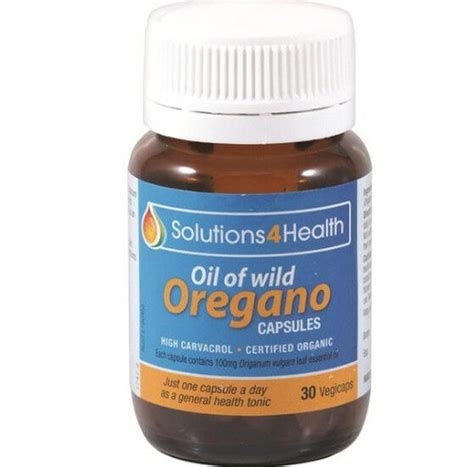 Buy Solutions For Health Oregano Oil Capsules 30 Capsules