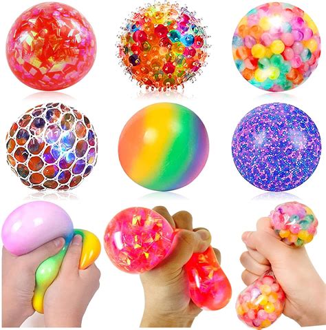 Buy Stress Balls Fidget Toys Stress Ball For Kids 8 Pack Sensory Bead