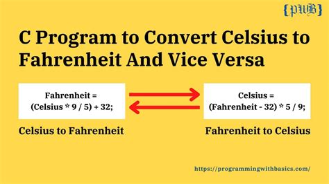 C Program To Convert Celsius To Fahrenheit And Vice Versa