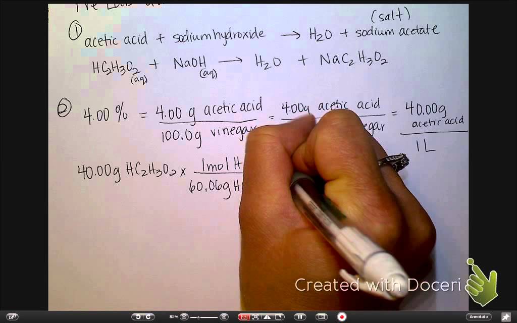 Calculate The Molar Mass Of Acetic Acid Ch3cooh Youtube