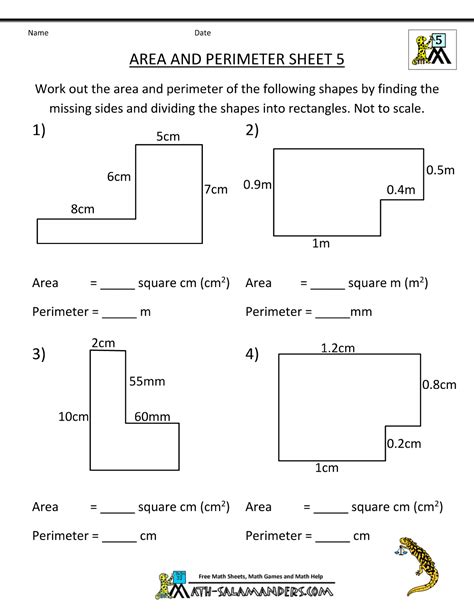 Calculating The Perimeter Of Rectangles Sample Questions