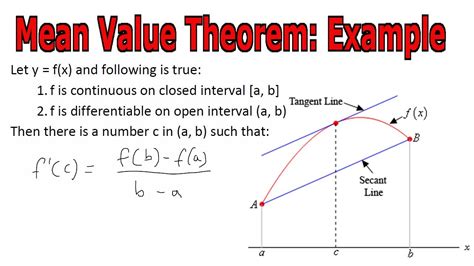 Calculus Mean Value Theorem Examples Solutions Videos