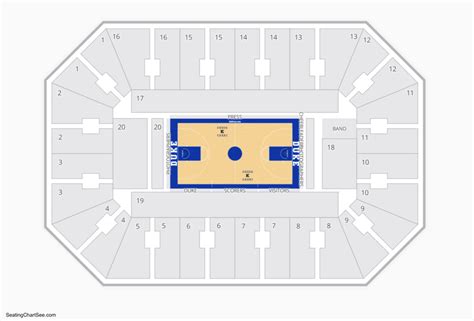 Cameron Indoor Stadium Seating Chart Rateyourseats Com