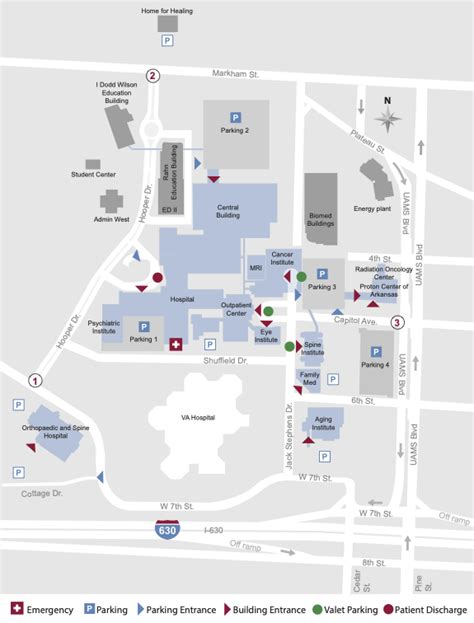 Campus Map Uams Health