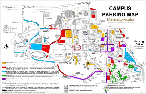 Campus Parking Map Parking And Transportation Real Estate And
