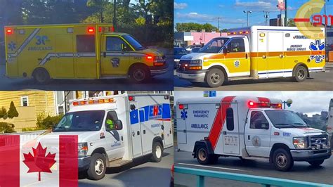 Canada Ambulance Compilation Paramedics Emt Ems Responding With