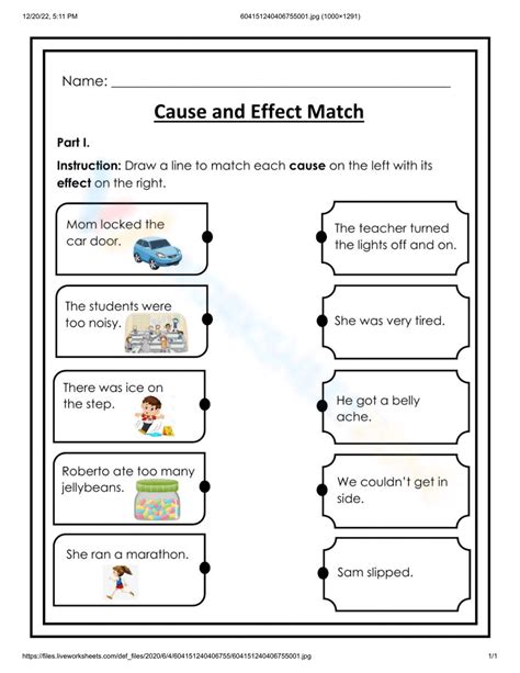 Cause And Effect Worksheets In 2024 Cause And Effect Worksheets