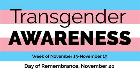 Celebrate Transgender Awareness Week Parkland Library