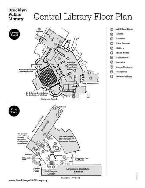 Central Library Floorplan Pdf Brooklyn Public Library