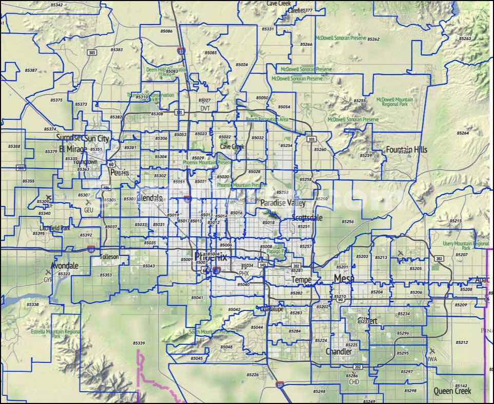 Chandler Zip Code Maps Chandler Chronicle