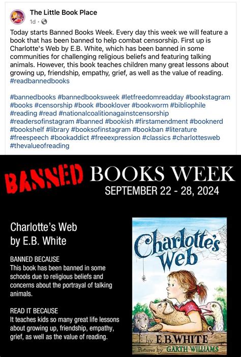 Charlotte S Web Banned By Duane L Herrmann